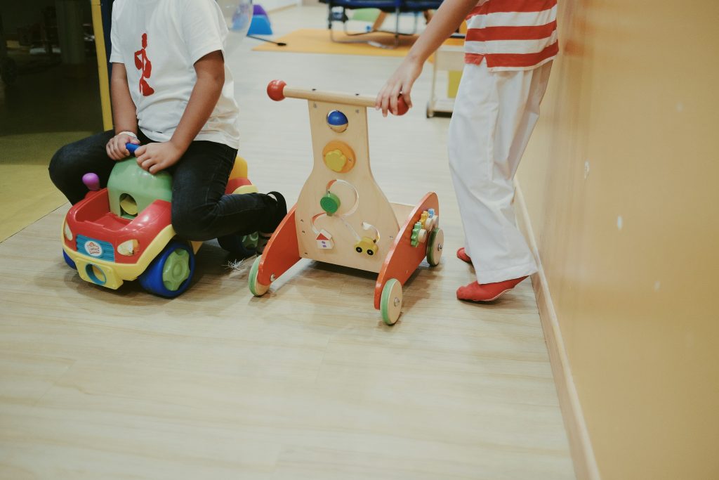 children playing with toys