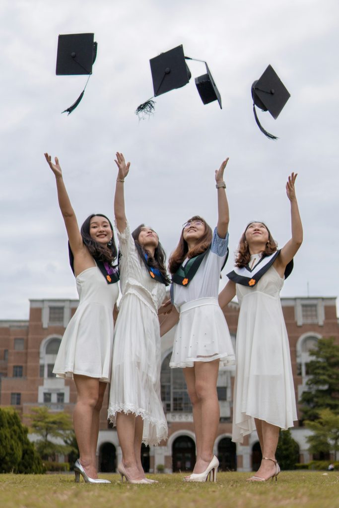 women graduating