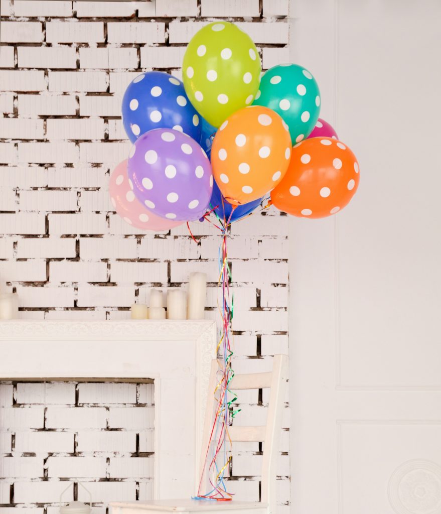 colorful balloons for a party